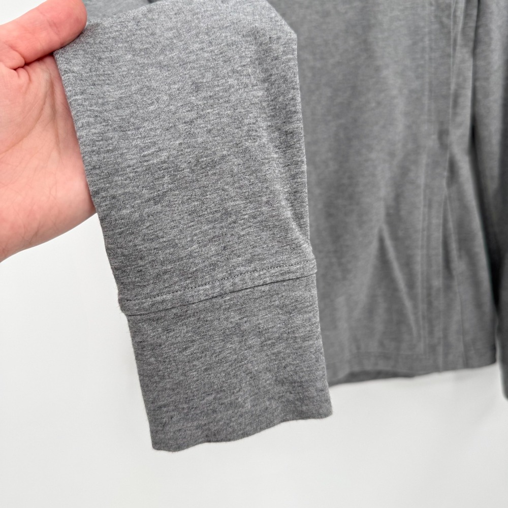 Lululemon Coast Wrap Jacket Heathered Grey Long Sleeve Size‎ 6 Activewear - Picture 8 of 13